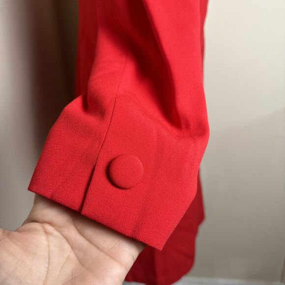 NWT Vintage Saville 2 Piece Suit Red Jacket Skirt Lined Classic Size 8 NWT - Picture 6 of 13